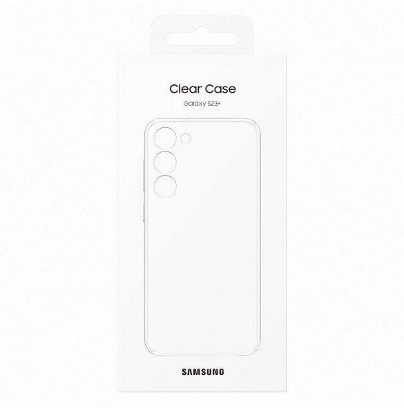 Samsung Clear Cover-fodral för Samsung Galaxy S23+ gelöverdrag transparent (EF-QS916CTEGWW)
