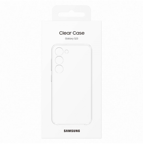 Samsung Clear Cover-fodral för Samsung Galaxy S23 gelfodral genomskinligt (EF-QS911CTEGWW)