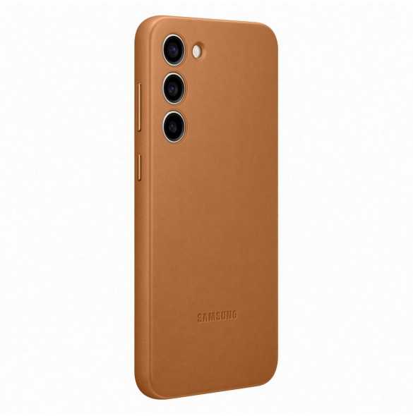 Samsung läderfodral för Samsung Galaxy S23+ äkta kamelläderfodral (EF-VS916LAEGWW)