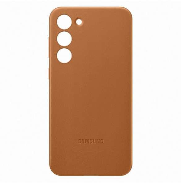 Samsung läderfodral för Samsung Galaxy S23+ äkta kamelläderfodral (EF-VS916LAEGWW)