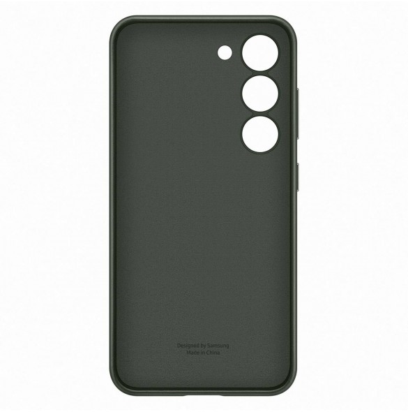 Samsung läderfodral för Samsung Galaxy S23 fodral tillverkat av naturligt lädergrönt (EF-VS911LGEGWW)