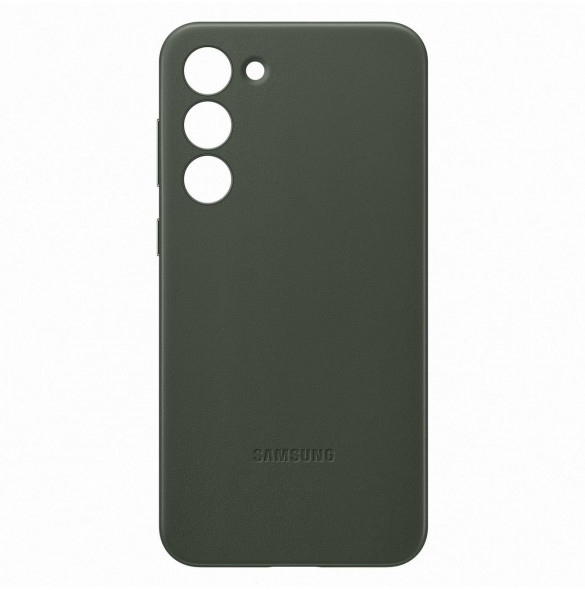 Samsung läderfodral för Samsung Galaxy S23+ fodral tillverkat av naturligt lädergrönt (EF-VS916LGEGWW)