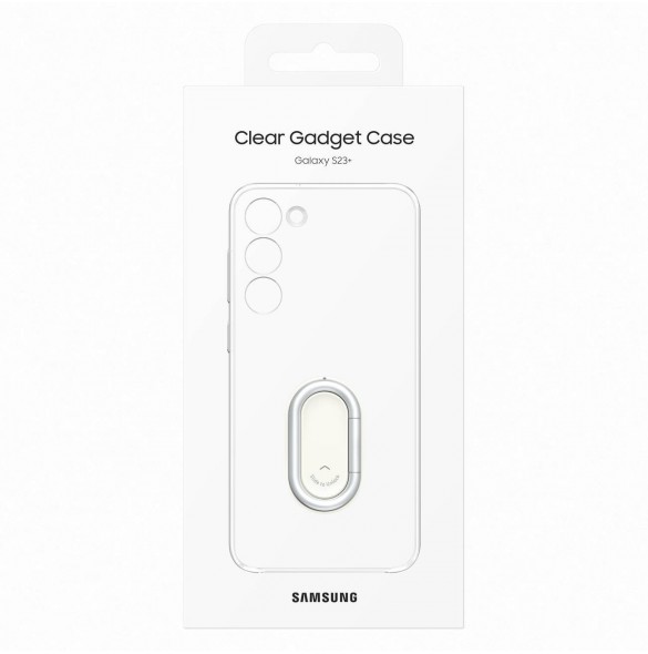 Samsung Clear Gadget Case för Samsung Galaxy S23+ täckring hållare ställ transparent (EF-XS916CTEGWW)