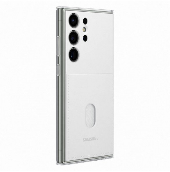 Samsung ramskydd till Samsung Galaxy S23 Ultra skal med utbytbara baksidor vit (EF-MS918CWEGWW)