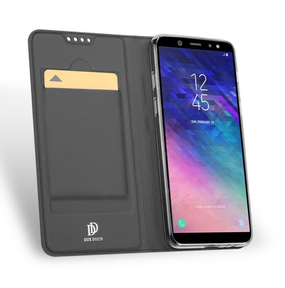 Grå och väldigt snyggt skydd Samsung Galaxy A6 2018 A600.