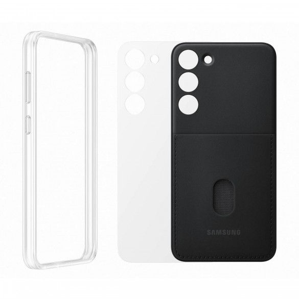 Samsung ramskydd för Samsung Galaxy S23+ skal med utbytbara baksidor svart (EF-MS916CBEGWW)