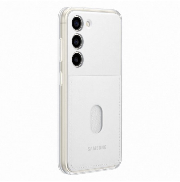 Samsung ramskydd för Samsung Galaxy S23 fodral med utbytbara baksidor vit (EF-MS911CWEGWW)