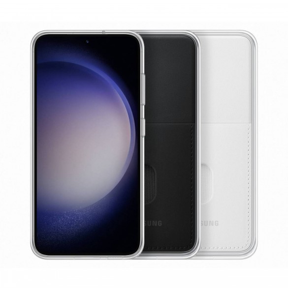 Samsung ramskydd för Samsung Galaxy S23 fodral med utbytbara baksidor vit (EF-MS911CWEGWW)