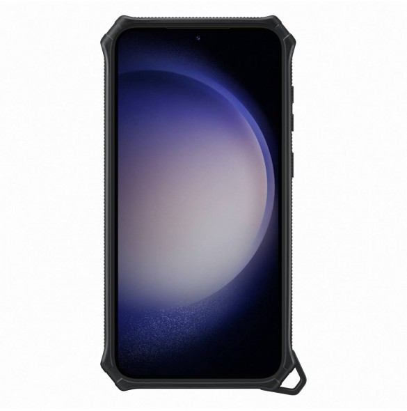 Samsung Rugged Gadget Case för Samsung Galaxy S23+ Rugged Cover Ring Hållare Stativ grå (EF-RS916CBEGWW)