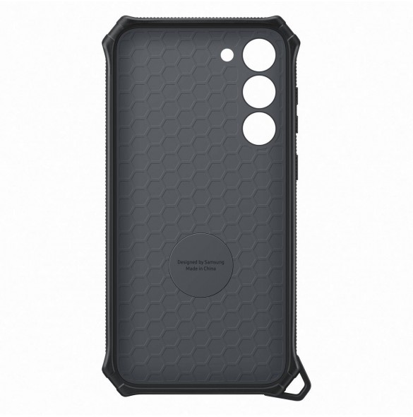 Samsung Rugged Gadget Case för Samsung Galaxy S23+ Rugged Cover Ring Hållare Stativ grå (EF-RS916CBEGWW)