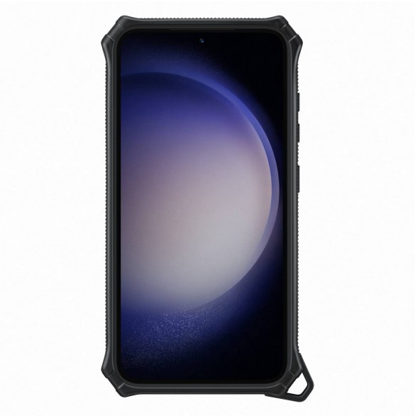 Samsung Rugged Gadget Case för Samsung Galaxy S23 Rugged Cover Ring Hållare Stativ grå (EF-RS911CBEGWW)