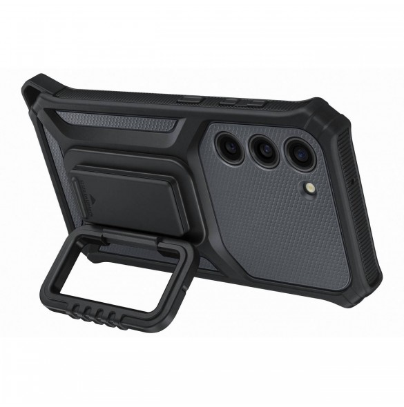 Samsung Rugged Gadget Case för Samsung Galaxy S23 Rugged Cover Ring Hållare Stativ grå (EF-RS911CBEGWW)