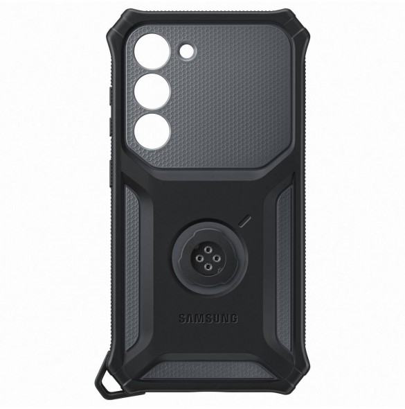 Samsung Rugged Gadget Case för Samsung Galaxy S23 Rugged Cover Ring Hållare Stativ grå (EF-RS911CBEGWW)