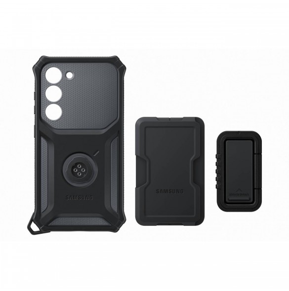 Samsung Rugged Gadget Case för Samsung Galaxy S23 Rugged Cover Ring Hållare Stativ grå (EF-RS911CBEGWW)