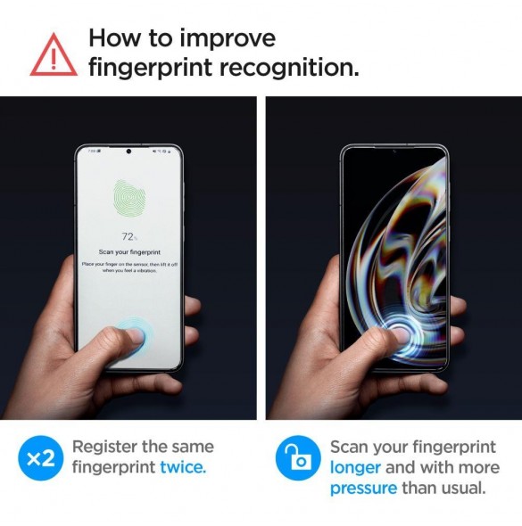 HÄRDAT GLAS Spigen GLAS.TR "EZ FIT" 2-PACK GALAXY S23+ PLUS CLEAR