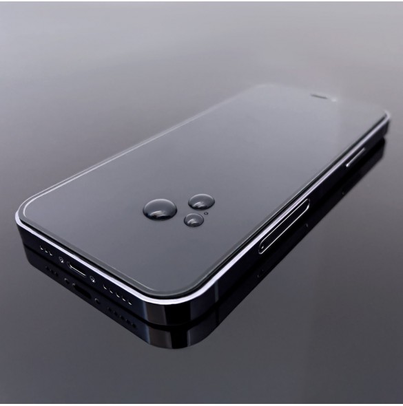 Wozinsky hellim härdat glas Samsung Galaxy S23 9H helskärmshärdat glas med svart ram