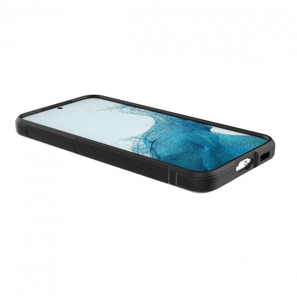 Magic Shield Fodral för Samsung Galaxy S23+ flexibelt pansarskal vinröd
