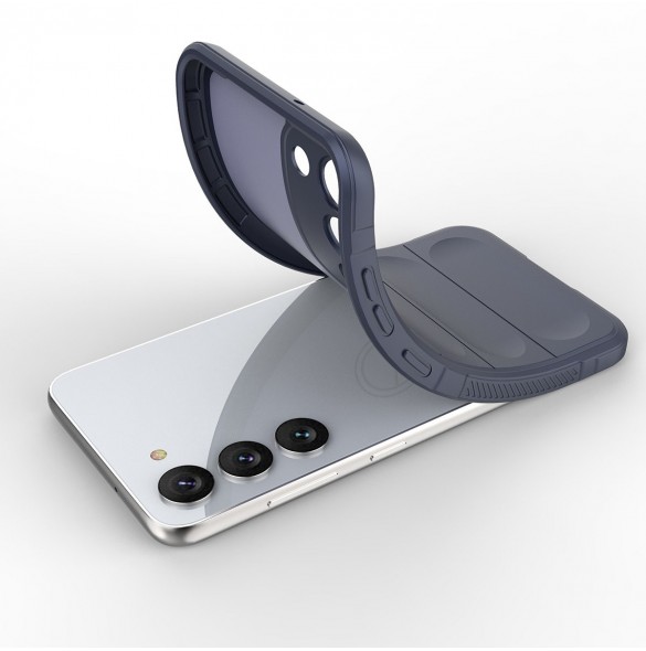 Magic Shield Fodral för Samsung Galaxy S23+ flexibelt pansarskal vinröd