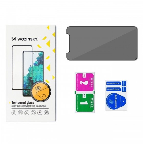 Wozinsky Privacy Glass Samsung Galaxy S23+ härdat glas med Anti Spy integritetsfilter