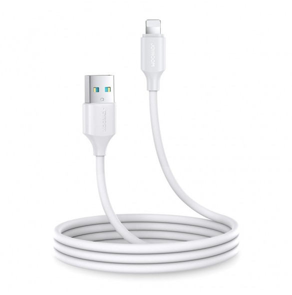 Joyroom USB-laddnings-/datakabel - Lightning 2,4A 1m Vit (S-UL012A9)