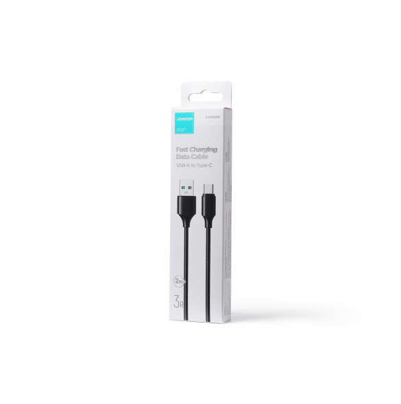 Joyroom laddnings-/datakabel USB - USB Typ C 3A 2m svart (S-UC027A9)