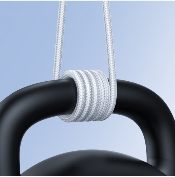 Joyroom USB-kabel - micro USB 2.4A Surpass-serien för snabb laddning och dataöverföring 0,25 m vit (S-UM018A11)