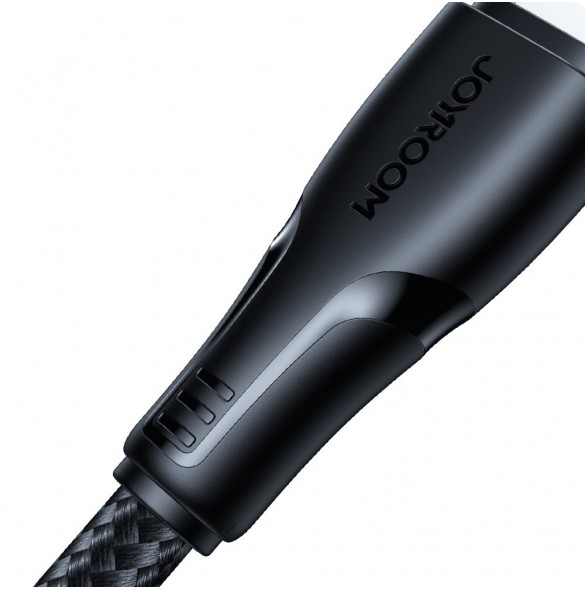 Joyroom-kabel USB - Lightning 2,4A 0,25 m svart (S-UL012A11)
