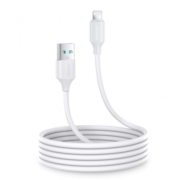 Joyroom USB-laddnings-/datakabel - Lightning 2,4A 2m vit (S-UL012A9)