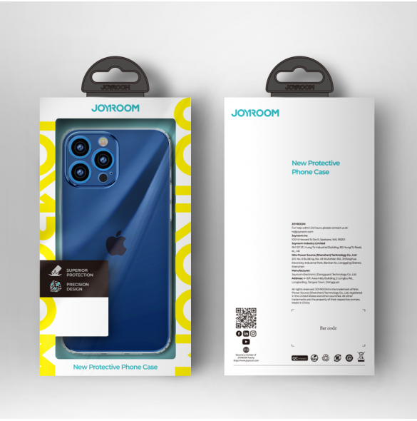 Joyroom New T Case Cover för iPhone 13 Pro Max Gel Cover Transparent (JR-BP944 transparent)
