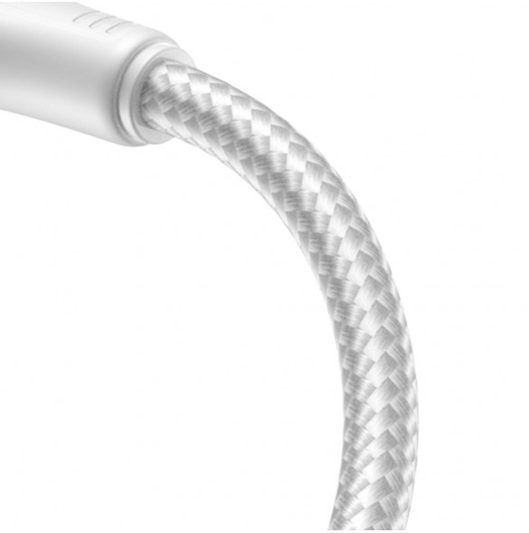 Joyroom-kabel USB - Lightning 2,4A 0,25 m vit (S-UL012A11)