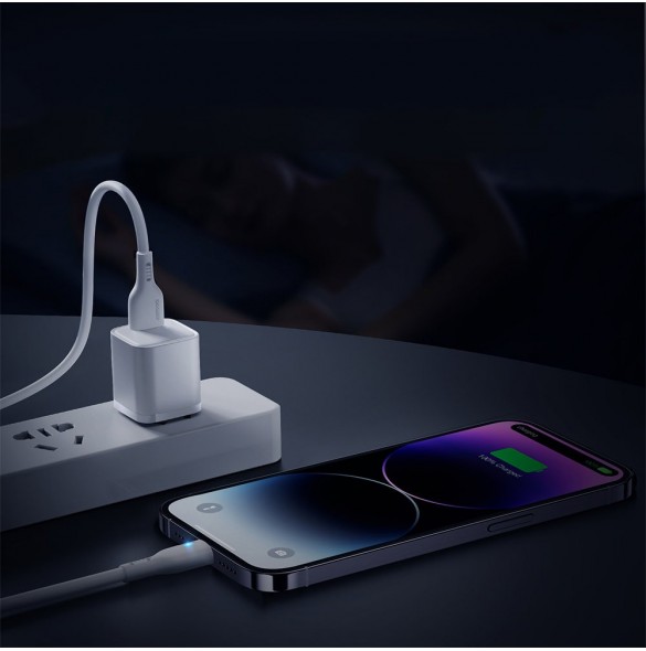 USB-kabel - Lightning 2,4A 1,2m Joyroom S-UL012A13 - vit