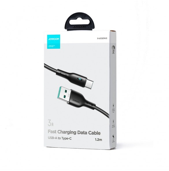 USB-kabel - USB C 3A 1,2m Joyroom S-UC027A13 - svart