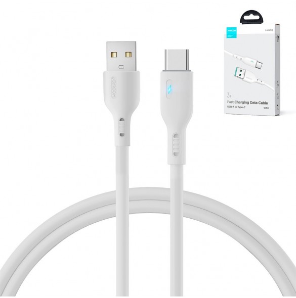 USB-kabel - USB C 3A 1,2m Joyroom S-UC027A13 - vit