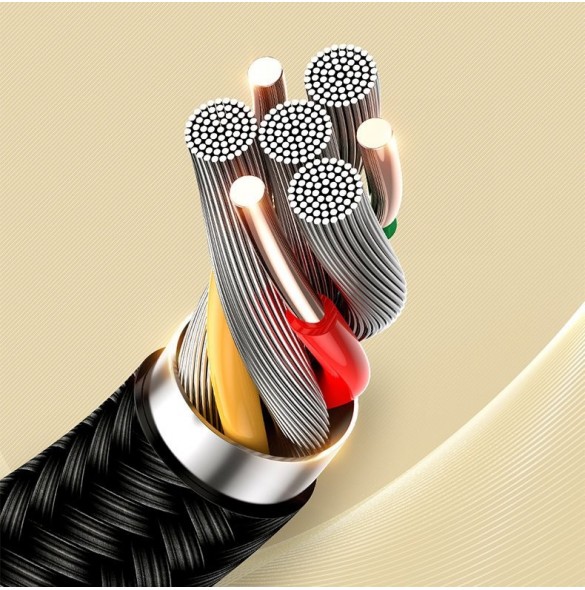 Joyroom stereoljudkabel AUX 3,5 mm minijack 1 m svart (SY-10A1)