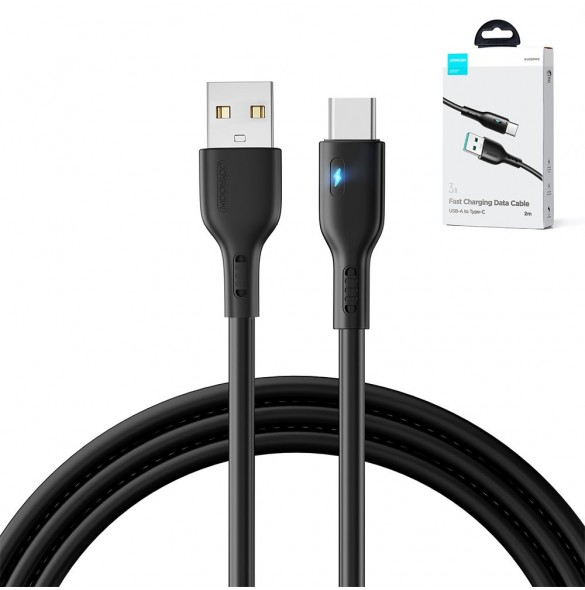 USB-kabel - USB C 3A 2m Joyroom S-UC027A13 - svart