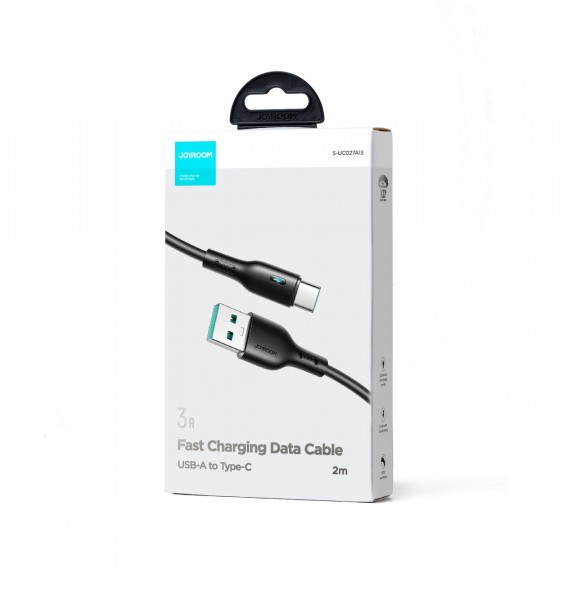 USB-kabel - USB C 3A 2m Joyroom S-UC027A13 - svart