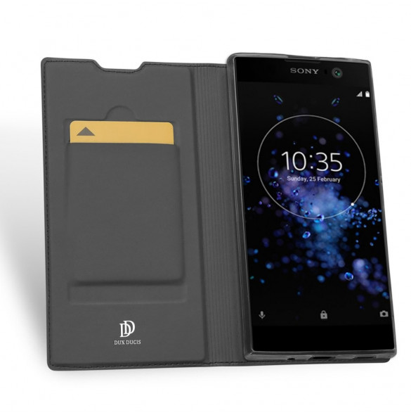 Gråt och väldigt elegant cover Sony Xperia XA2 Plus.