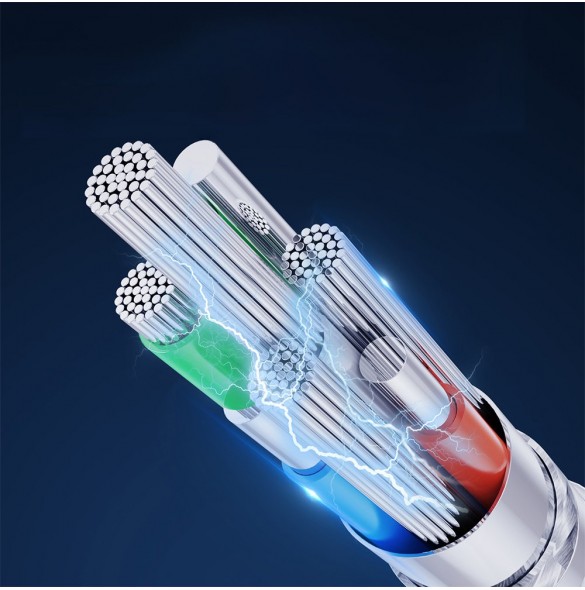 USB-kabel - Lightning 2,4A 2m Joyroom S-UL012A13 - vit
