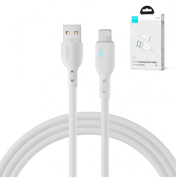 USB-kabel - Lightning 2,4A 2m Joyroom S-UL012A13 - vit