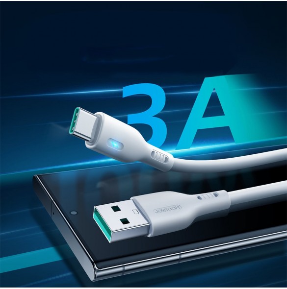 USB-kabel - USB C 3A 2m Joyroom S-UC027A13 - vit