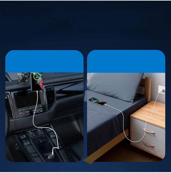 USB-kabel - USB C 3A 2m Joyroom S-UC027A13 - vit