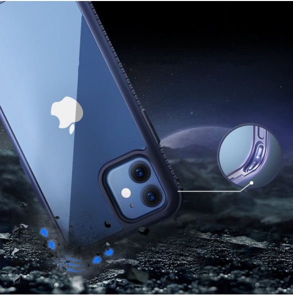 Joyroom Fregate Series hållbart hårt fodral för iPhone 12 mini svart (JR-BP770)