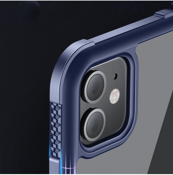 Joyroom Fregate Series hållbart hårt fodral för iPhone 12 mini blå (JR-BP770)