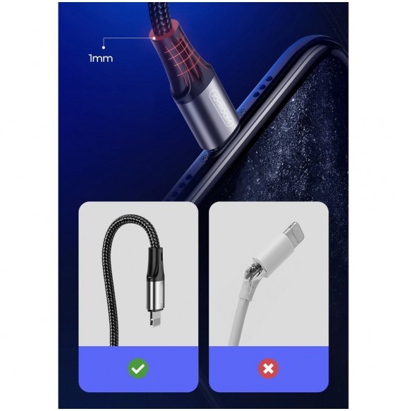 Joyroom USB - Lightning-kabel 3 A 1,5 m röd (S-1530N1)