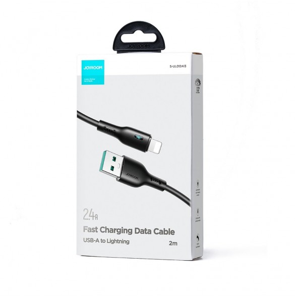USB - Lightning 2,4A 2m kabel Joyroom S-UL012A13 - svart