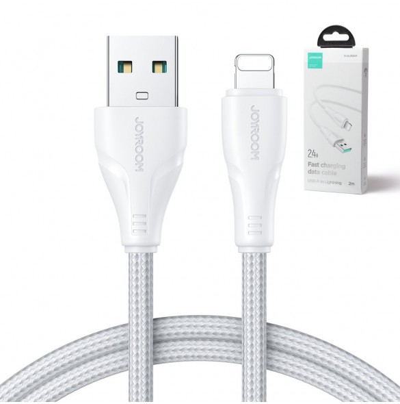 Joyroom-kabel USB - Lightning 2.4A Surpass Series 2 m vit (S-UL012A11)