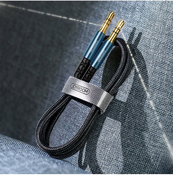 Joyroom stereoljud AUX-kabel 3,5 mm minijack 2 m svart (SY-20A1)