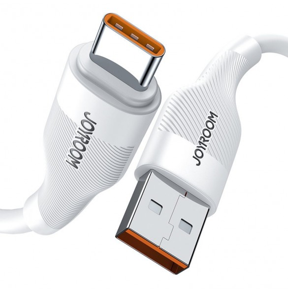 Joyroom USB-kabel - USB Typ C för snabbladdning/dataöverföring 6A 1m vit (S-1060M12)