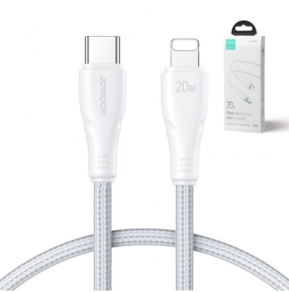 Joyroom USB C - Lightning 20W Surpass Series-kabel för snabb laddning och dataöverföring 1,2 m vit (S-CL020A11)