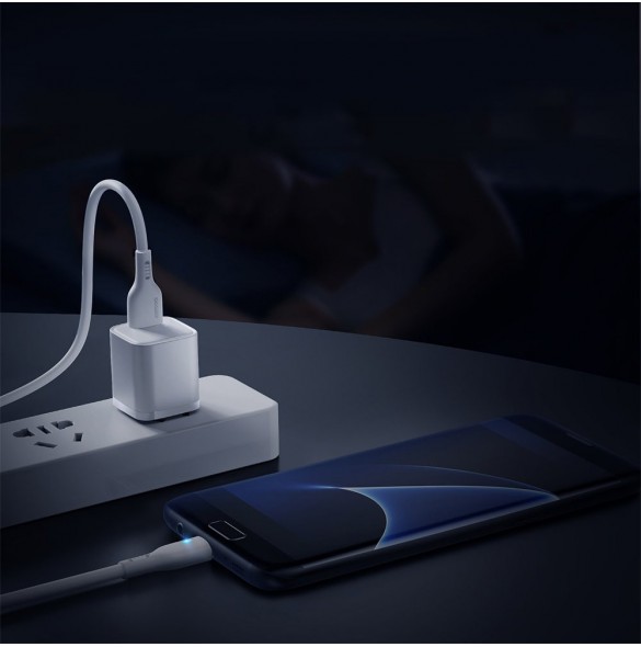 USB-kabel - micro USB 2.4A 2m Joyroom S-UM018A13 - vit